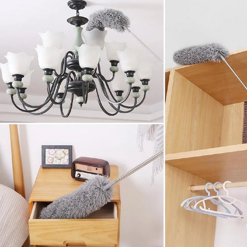 Escova Telescópica Ajustável 2,80m para Limpeza de Teto, Teias e Poeira