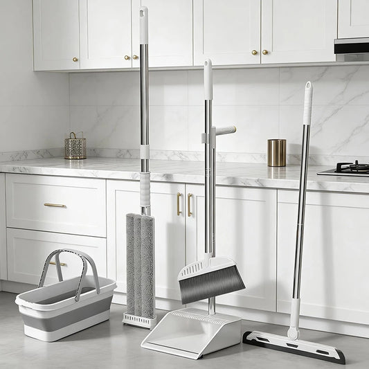 Kit Limpeza 5 em 1 ProClean™ – Acabe com a Sujeira Sem Esforço