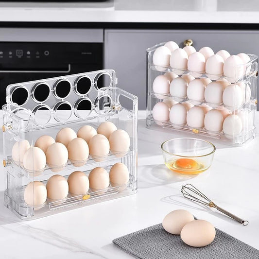 Organizador de Ovos com Dispenser – Praticidade e Economia de Espaço na Geladeira