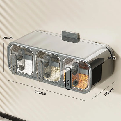 Organizador de Temperos com Ventosa – Porta Temperos de Parede com Dispenser