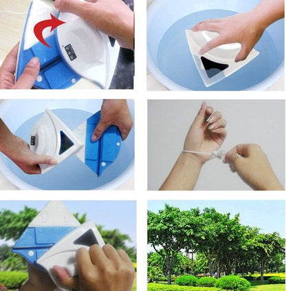 Limpador Magnético de Vidros para Janelas e Aquários Limpeza Interna e Externa