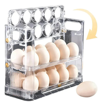Organizador de Ovos com Dispenser – Praticidade e Economia de Espaço na Geladeira