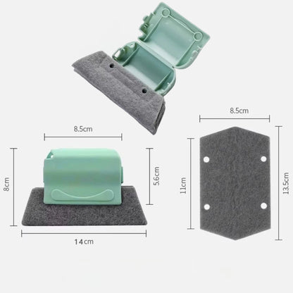 Escova Limpa Cantos para Janelas, Trilhos e Cozinha Multiuso com Microfibra